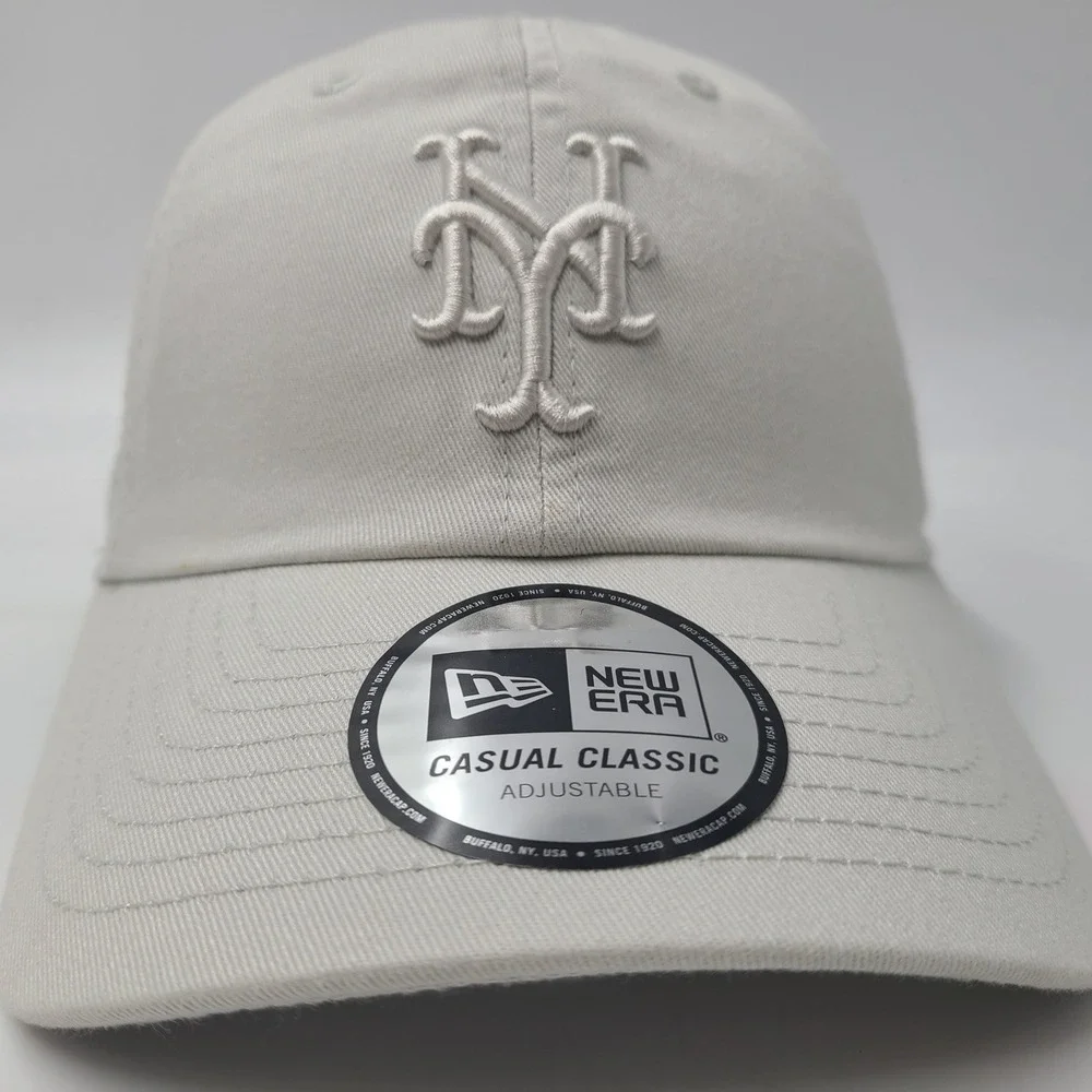 New York Mets Hat Strapback New Era Gray MLB Baseball Logo Casual Classic Men